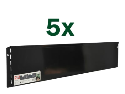 bellissa 5er VK-Set Rasenkante Metall Metall anthrazit 118 x 19,5 cm bestehend aus 5 Stck. a. 118 cm, Nutzlänge 5,75 m