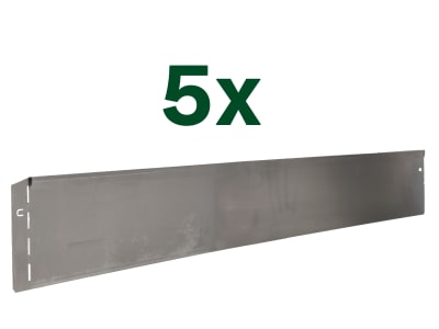 bellissa 5er VK-Set Rasenkante Corten Cortenstahl  118 x 13 cm bestehend aus 5 Stck. a. 118 cm, Nutzlänge 5,75 m
