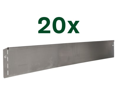 bellissa 20er VK-Set Rasenkante Corten Cortenstahl  118 x 13 cm bestehend aus 20 Stck. a. 118 cm Nutzlänge 23 m