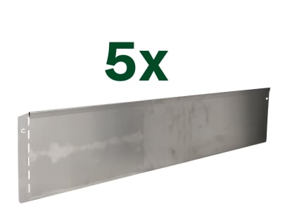 bellissa 5er VK-Set Rasenkante Corten Cortenstahl  118 x 20 cm bestehend aus 5 Stck. a. 118 cm, Nutzlänge 5,75 m