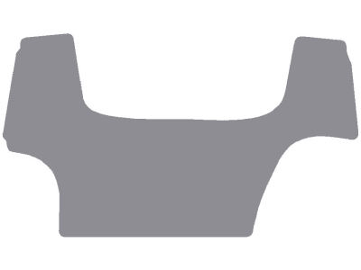 Fußmatte aus Gummi, hellgrau, ohne Mittelteil, für Case IH Traktor Farmall C, U, U Pro, ab Bj. 14 Fußmatte aus Gummi, hellgrau, ohne Mittelteil, für Case IH Traktor Farmall C, U, U Pro, ab Bj. 14