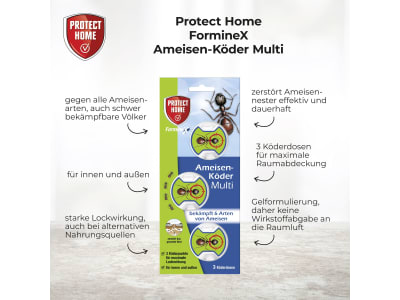 Protect Home FormineX Ameisen Köder Multi 3 St. Dose Ameisenfalle 