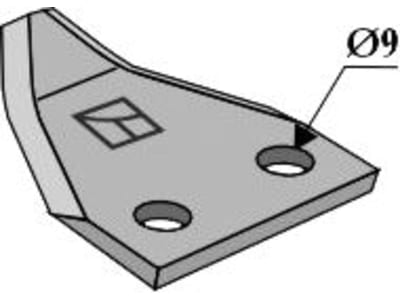 Industriehof® Fräsmesserklinge 75 x 76 x 3 mm gewinkelt, für Futtermischwagen Marmix, 70-145 Industriehof® Fräsmesserklinge 75 x 76 x 3 mm gewinkelt, für Futtermischwagen Marmix, 70-145