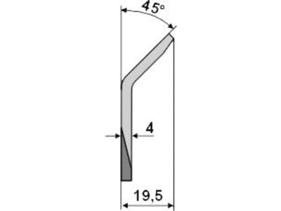 Industriehof® Fräsmesserklinge 75 x 76 x 4 mm gewinkelt, für Futtermischwagen Strautmann, 70-318 Industriehof® Fräsmesserklinge 75 x 76 x 4 mm gewinkelt, für Futtermischwagen Strautmann, 70-318