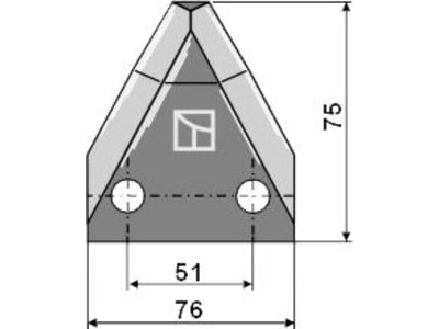 Industriehof® Fräsmesserklinge 75 x 76 x 4 mm gewinkelt, für Futtermischwagen Strautmann, 70-318 Industriehof® Fräsmesserklinge 75 x 76 x 4 mm gewinkelt, für Futtermischwagen Strautmann, 70-318