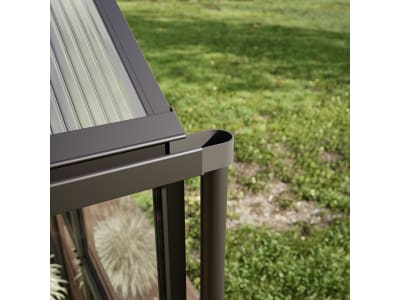 KGT Gewächshaus Ortasia IV  anthrazitgrau Drehtür geteilt (abschließbar) 