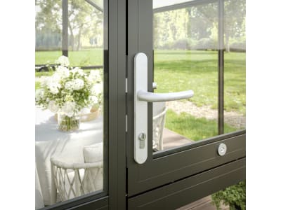 KGT Gewächshaus Ortasia IV  anthrazitgrau Drehtür geteilt (abschließbar) 