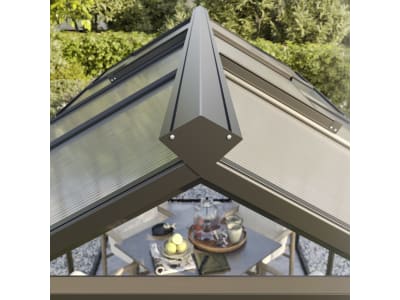 KGT Gewächshaus Novum III  pressblank Drehtür geteilt (abschließbar) 