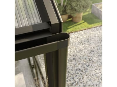 KGT Gewächshaus Novum III  pressblank Drehtür geteilt (abschließbar) 