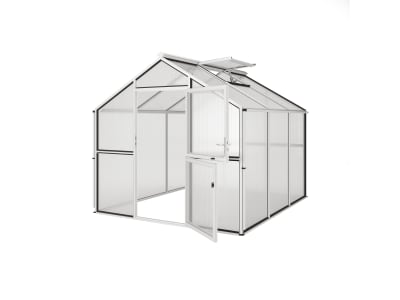 KGT Gewächshaus Novum III  pressblank Drehtür geteilt (abschließbar) 