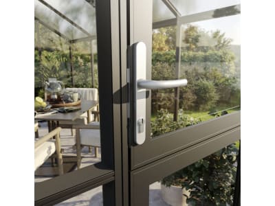 KGT Gewächshaus Novum III  pressblank Drehtür geteilt (abschließbar) 