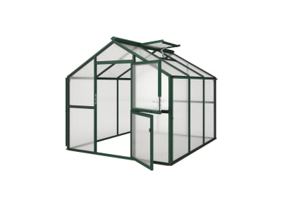 KGT Gewächshaus Novum III  tannengrün Drehtür geteilt (abschließbar) 