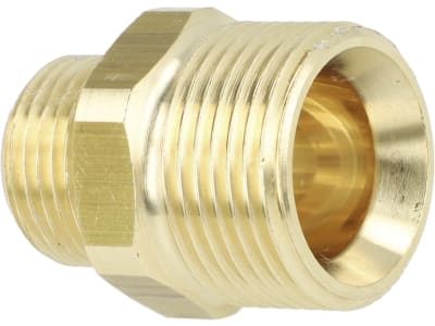 Gewindenippel M 22 AG Messing, für Kärcher; Hand- und Drehverschraubungen Gewindenippel M 22 AG Messing, für Kärcher; Hand- und Drehverschraubungen
