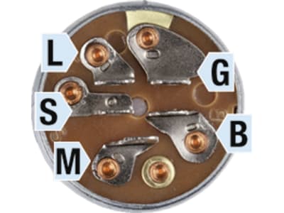 Zündschloss "Indak" Einbaumaß Ø 16 mm, 5 x Steckanschluss, 3 Positionen, für Rasenmäher, Aufsitzmäher, Spindelmäher Zündschloss "Indak" Einbaumaß Ø 16 mm, 5 x Steckanschluss, 3 Positionen, für Rasenmäher, Aufsitzmäher, Spindelmäher
