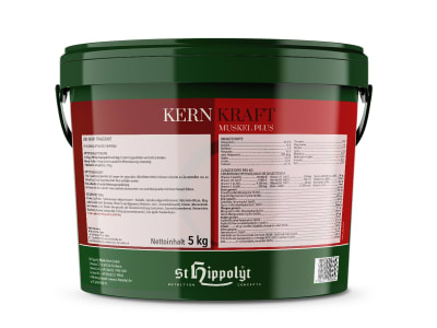 St. Hippolyt Kernkraft Muskel Plus Mineralfutter für Sportpferde mit essentiellen Aminosäuren 5 kg Eimer