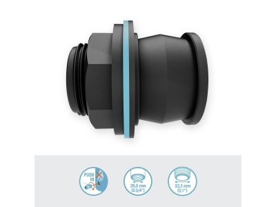 Gardena Push IN Einsteck-Tankverbinder zur einfachen Entleerung des Wasserfasses 09095-20 Gardena Push IN Einsteck-Tankverbinder zur einfachen Entleerung des Wasserfasses 09095-20