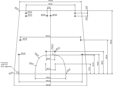 Frontscheibe klar für John Deere 4-Zylinder 1000, 2000, Kabine MC-1; CC-2 Frontscheibe klar für John Deere 4-Zylinder 1000, 2000, Kabine MC-1; CC-2