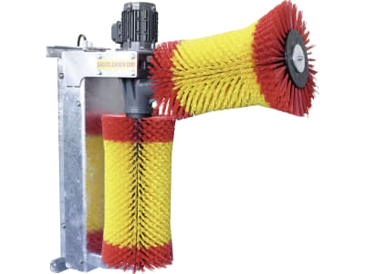 Suevia Kuhputzmaschine "Easycleaner Duo" 420 x 1.190 x 1.070 mm, Borstenbesatz hochfester Spezial-Kunststoff, rot/gelb, für Milchkühe, Rinder, 130.5017 Suevia Kuhputzmaschine "Easycleaner Duo" 420 x 1.190 x 1.070 mm, Borstenbesatz hochfester Spezial-Kunststoff, rot/gelb, für Milchkühe, Rinder, 130.5017