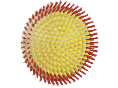 Suevia Kratzbürste Ø 600 mm, Borstenbesatz Nylon, gelb/rot, für Bullen, Kälber, Milchkühe, Rinder, 130.5018 Suevia Kratzbürste Ø 600 mm, Borstenbesatz Nylon, gelb/rot, für Bullen, Kälber, Milchkühe, Rinder, 130.5018