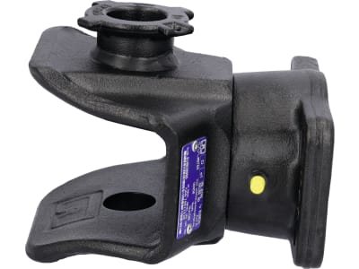 Rockinger Zugmaul "RO810B" Stützlast 1.500 kg, Flansch 155 x 90 x 16 mm, Lochbild B x H 120 × 55 mm, ohne Anhängebolzen, RO810B30006