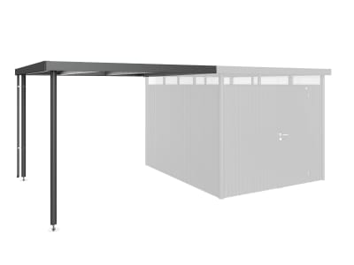 Biohort Seitendach   282 x 315 cm dunkelgrau; metallic  für HighLine
