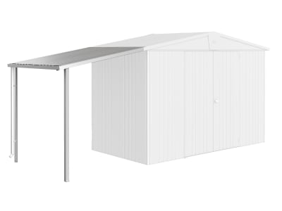 Biohort Seitendach 2.3 m²  150 x 156 cm silber; metallic  für Gerätehaus
