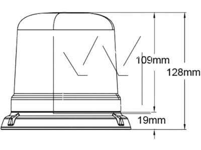 LED-Rundumleuchte 12 – 24 V, 30 W, Flansch ISO 4148 - B, 098 287 516 LED-Rundumleuchte 12 – 24 V, 30 W, Flansch ISO 4148 - B, 098 287 516