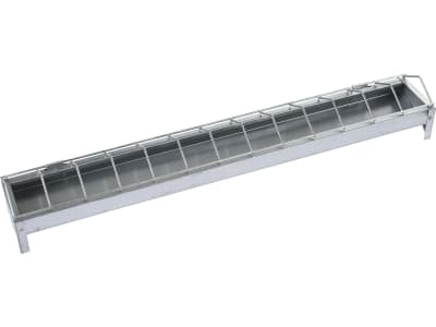 KERBL Futtertrog 50 x 7 cm Metall verzinkt, für Küken, 71202