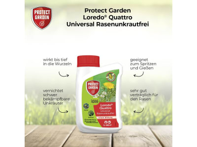 Loredo Quattro Universal-Rasenunkrautfrei 400 ml Flasche  