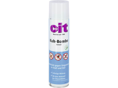 Cit Insektenspray "Kuhbombe" 400 ml für die Bekämpfung von Fliegen und Bremsen in Stall und Hof, 15437 Cit Insektenspray "Kuhbombe" 400 ml für die Bekämpfung von Fliegen und Bremsen in Stall und Hof, 15437