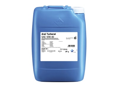Aral Turboral 10W-40 20 l Kanister SAE 10W-40  Leichtlaufmotorenöl für den gemischten Fuhrpark