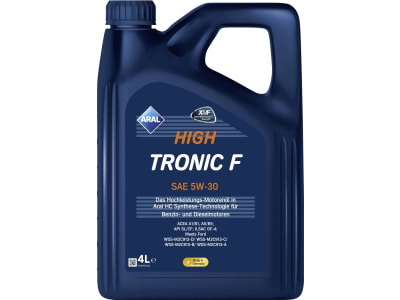 Aral High Tronic F 5W-30 4 l Kanister SAE 5W-30 Motoröl, Leichtlauföl, High Performer, PKW, SAE 5W-30 Aral High Tronic F 5W-30 4 l Kanister SAE 5W-30 Motoröl, Leichtlauföl, High Performer, PKW, SAE 5W-30