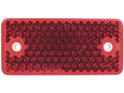 Herth + Buss Rückstrahler rot, rechteckig, 94 x 44 mm, geschraubt; mit Bohrung, 78 623 036 Herth + Buss Rückstrahler rot, rechteckig, 94 x 44 mm, geschraubt; mit Bohrung, 78 623 036