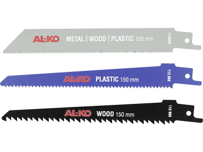 AL-KO Ersatzsägeblätterset 15 cm für Akku-Säbelsäge PS 1815, 3 St., 113968