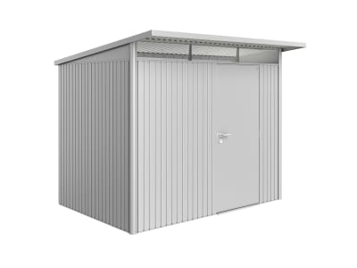 Biohort Gerätehaus AvantGarde mit Pultdach A5 260 x 220 cm silber; metallic Standardtür 