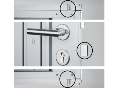 Biohort Gerätehaus AvantGarde mit Pultdach A5 260 x 220 cm silber; metallic Standardtür 