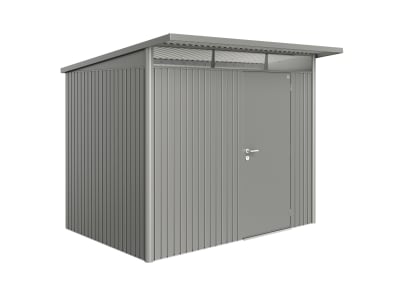 Biohort Gerätehaus AvantGarde mit Pultdach A5 260 x 220 cm quarz-grau; metallic Standardtür 