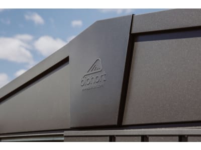 Biohort Gerätehaus Europa 5 316 x 228 cm dunkelgrau; metallic Doppeltür 