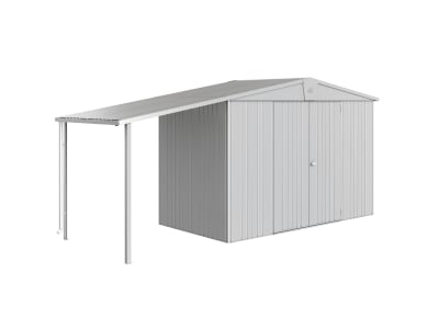 Biohort Seitendach 2.3 m²  150 x 156 cm silber; metallic  für Gerätehaus