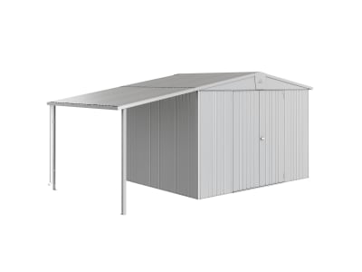 Biohort Seitendach 3.4 m²  150 x 228 cm silber; metallic  für Gerätehaus
