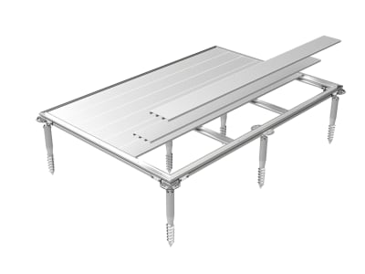 Biohort SmartBase Plus Schraubfundament SmartBase Plus HighLine  252 x 252 cm silber; metallic  