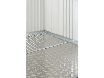 Biohort Aluminium Bodenplatte    213 x 213 cm silber  