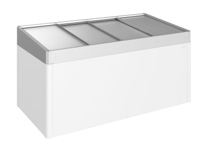 Biohort Frühbeetaufsatz für Hochbeet 2x1  200 x 101 cm silber; metallic  