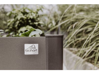 Biohort Metall Hochbeet  Typ 1,5x0,5 silber; metallic verschiedene Ausführungen Füllmenge 513,59 l