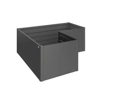 Biohort Metall Hochbeet  Typ L-Form 2x1 dunkelgrau; metallic verschiedene Ausführungen Füllmenge 2.897,97 l