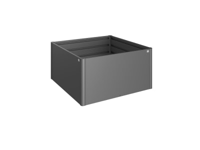 Biohort Metall Hochbeet 152 x 152 x 77 cm Typ 1,5x1,5 dunkelgrau; metallic verschiedene Ausführungen Füllmenge 1.618,93 l