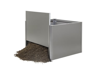 Biohort Metall Hochbeet  Typ 1x0,5 quarz-grau; metallic verschiedene Ausführungen Füllmenge 336,49 l