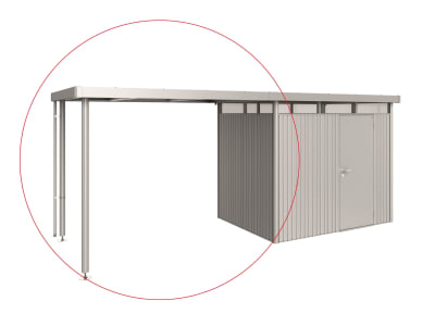 Biohort Seitendach   282 x 195 cm silber; metallic  für HighLine
