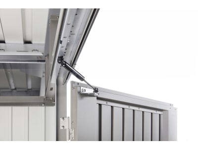 Biohort Gerätehaus HighLine H4 275 x 275 cm silber; metallic Doppeltür 