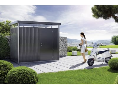 Biohort Gerätehaus HighLine H2 275 x 195 cm dunkelgrau; metallic Standardtür Biohort Gerätehaus HighLine H2 275 x 195 cm dunkelgrau; metallic Standardtür